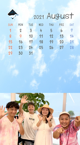 HY クイナーズ Calendar -202108-