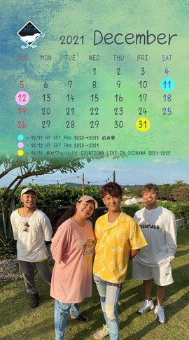 HY クイナーズ Calendar -202112-